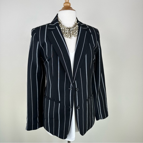 a new day Jackets & Coats A New Day Size Black Linen Blend White